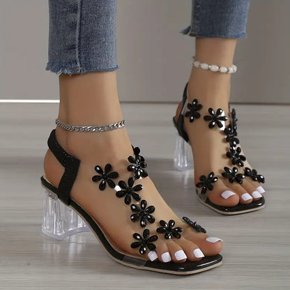 Daisy™  Block Heel flower Shoes